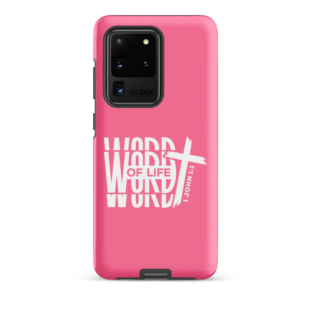 Christian Phone Case Word of Life Cross Pink for Samsung® Samsung® Phone Cases Matte Samsung Galaxy S20 Ultra 