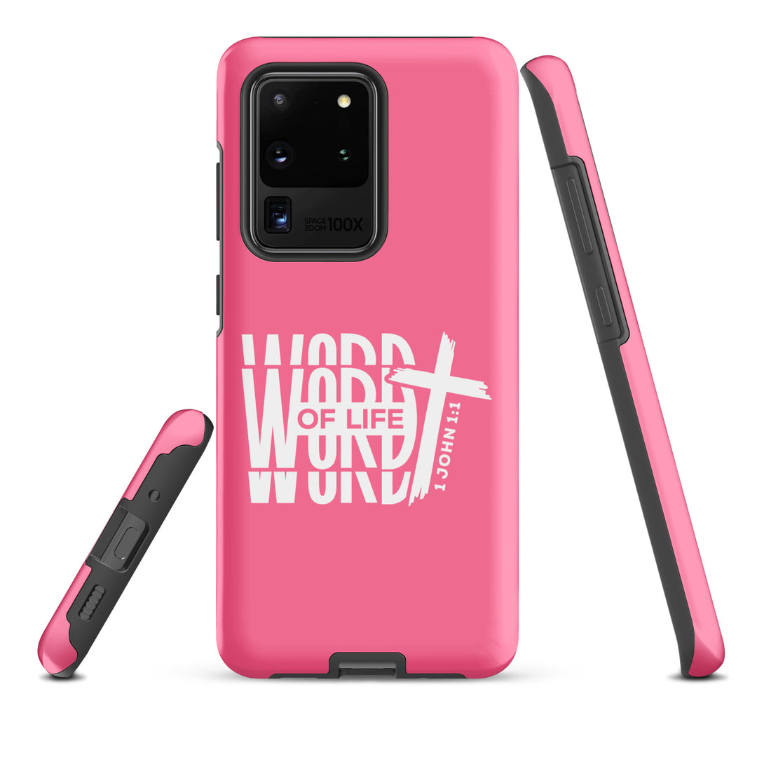 Christian Phone Case Word of Life Cross Pink for Samsung® Samsung® Phone Cases   