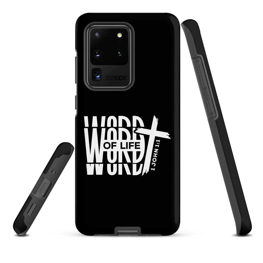 Christian Phone Case Word of Life Cross Black for Samsung® Samsung® Phone Cases   