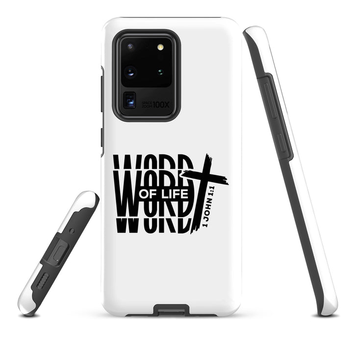 Christian Phone Case Word of Life Cross White for Samsung® Samsung® Phone Cases   