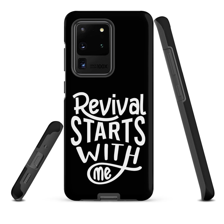 Christian Phone Case Revival Starts With Me Black for Samsung® Samsung® Phone Cases   