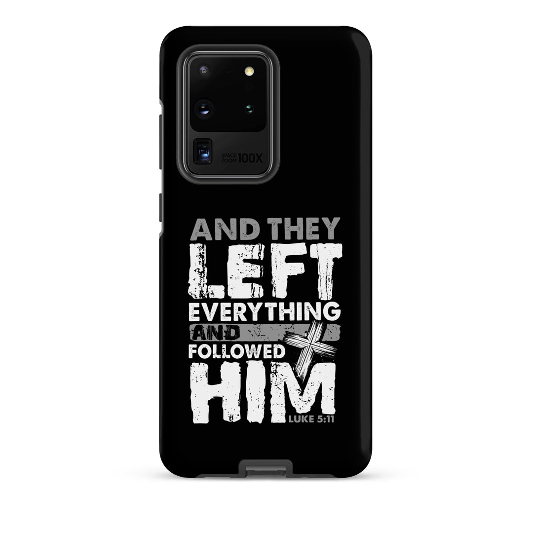 Christian Phone Case Left Everything Cross Black for Samsung® Samsung® Phone Cases Matte Samsung Galaxy S20 Ultra 