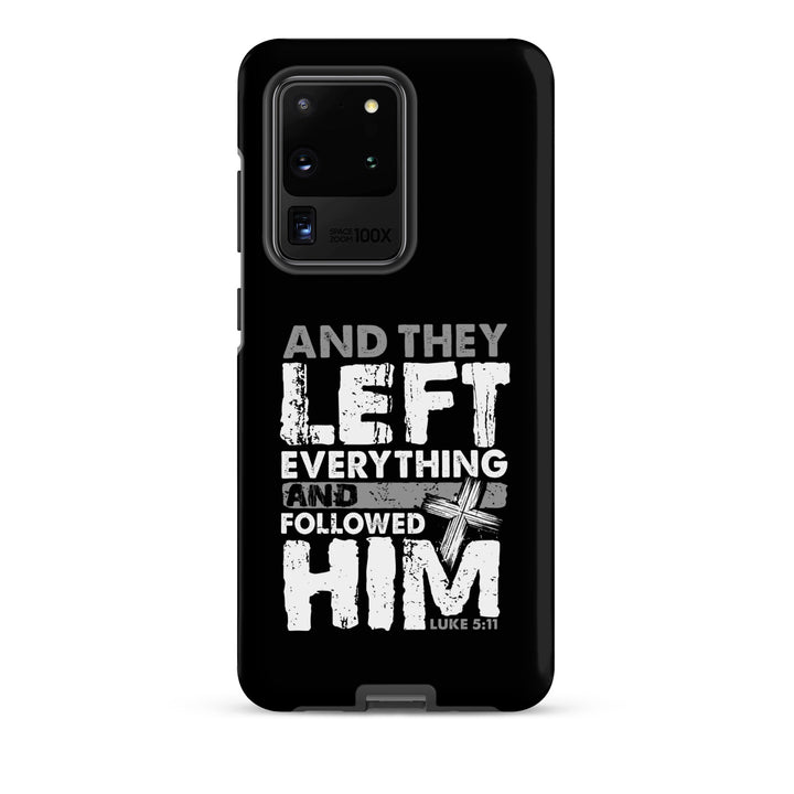 Christian Phone Case Left Everything Cross Black for Samsung® Samsung® Phone Cases Matte Samsung Galaxy S20 Ultra 