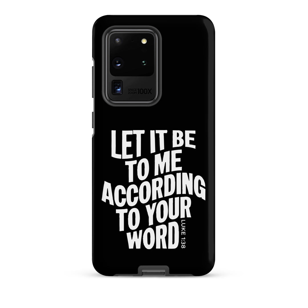 Christian Phone Case According To Your Word Black for Samsung® Samsung® Phone Cases Matte Samsung Galaxy S20 Ultra 