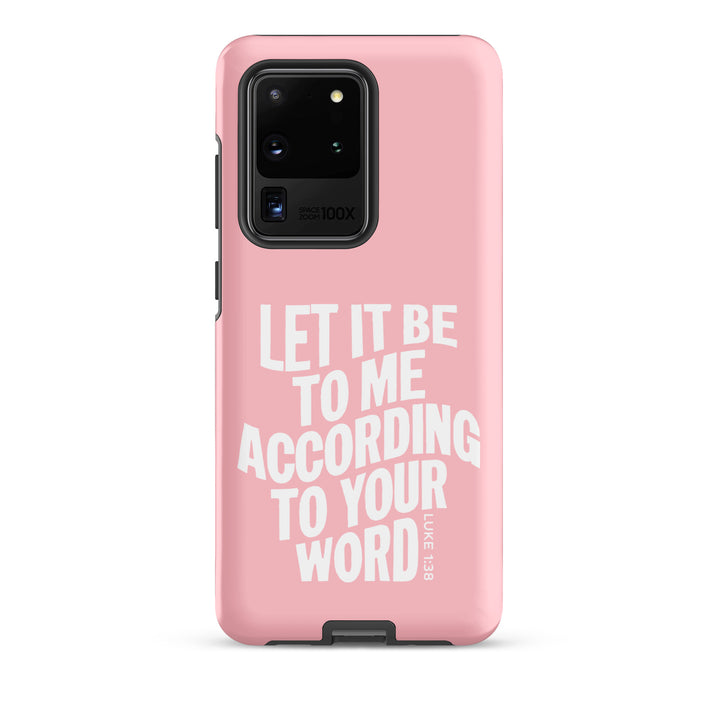 Christian Phone Case According To Your Word Pink for Samsung® Samsung® Phone Cases Matte Samsung Galaxy S20 Ultra 