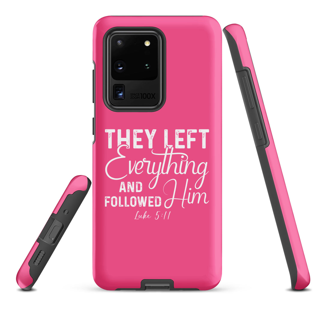 Christian Phone Case Left Everything Pink  for Samsung® Samsung® Phone Cases   