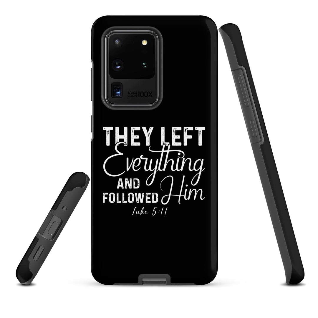 Christian Phone Case Left Everything Black for Samsung® Samsung® Phone Cases   