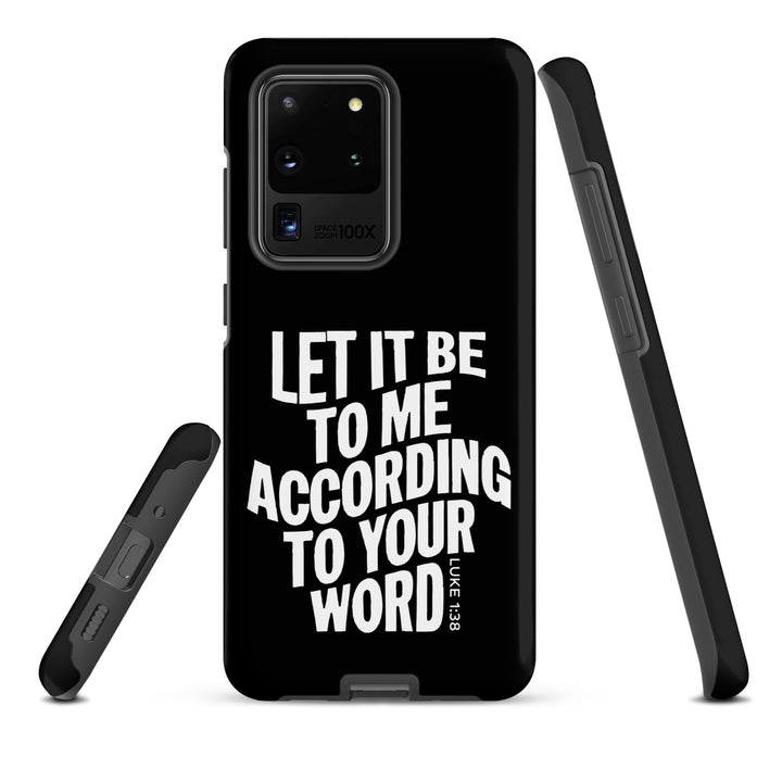 Christian Phone Case According To Your Word Black for Samsung® Samsung® Phone Cases   