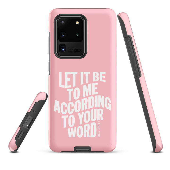 Christian Phone Case According To Your Word Pink for Samsung® Samsung® Phone Cases   