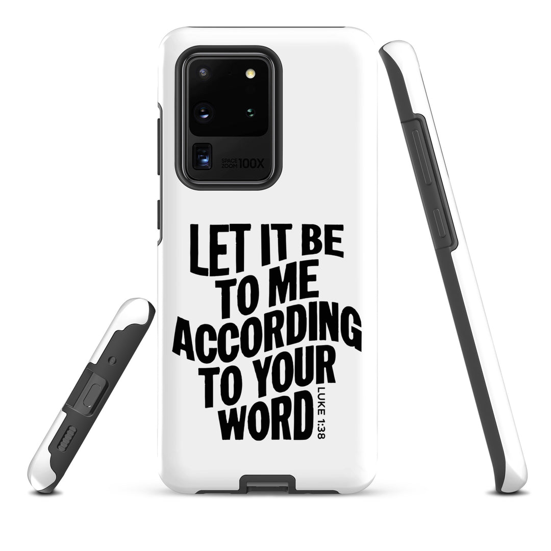 Christian Phone Case According To Your Word White for Samsung® Samsung® Phone Cases   