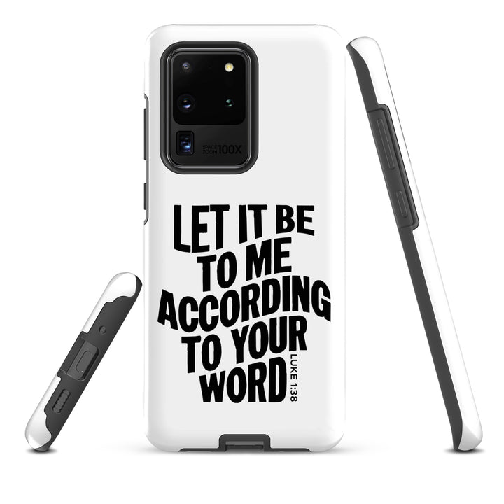 Christian Phone Case According To Your Word White for Samsung® Samsung® Phone Cases   