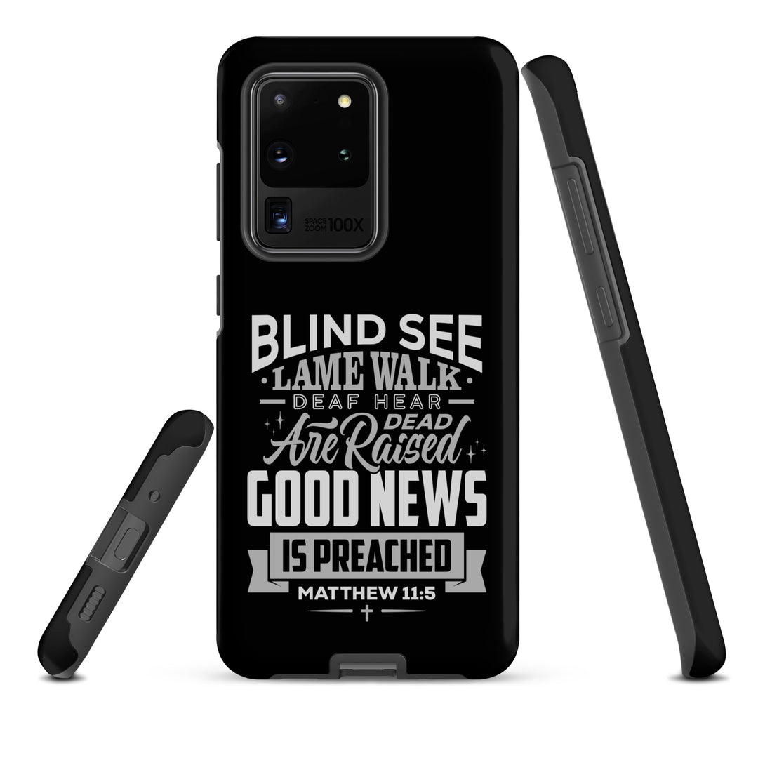 Christian Phone Case Go and Tell John Black for Samsung® Samsung® Phone Cases   