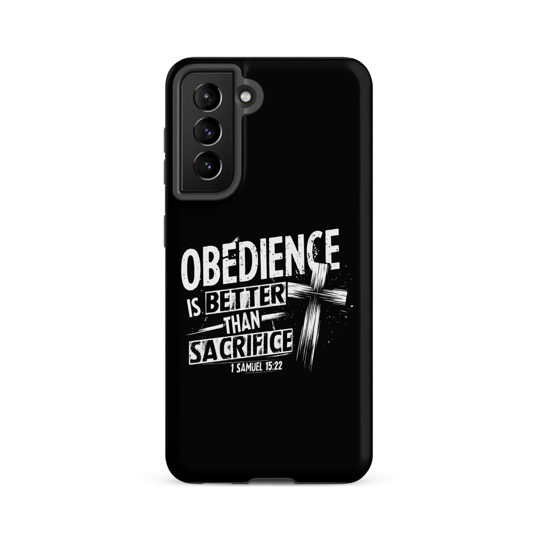 Christian Phone Case Obedience Is Better for Samsung® Samsung® Phone Cases Matte Samsung Galaxy S21 FE 