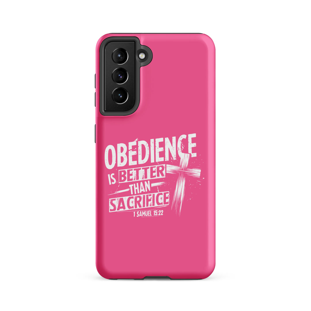 Christian Phone Case Obedience Is Better for Samsung® Samsung® Phone Cases Matte Samsung Galaxy S21 FE 