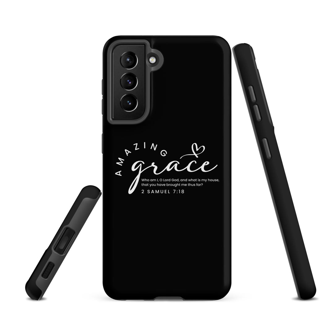 Christian Phone Case Amazing Grace Heart Black for Samsung® Samsung® Phone Cases   