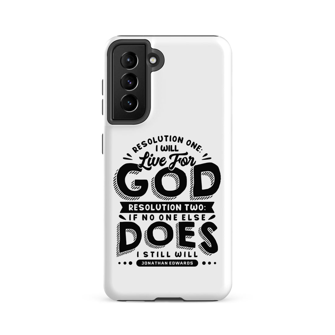 Christian Phone Case Live For God White for Samsung® Samsung® Phone Cases Matte Samsung Galaxy S21 FE 