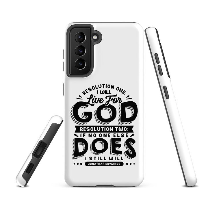 Christian Phone Case Live For God White for Samsung® Samsung® Phone Cases   