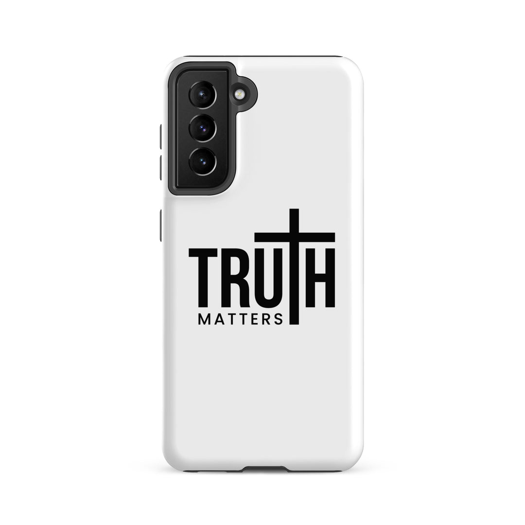 Christian Phone Case Truth Matters White for Samsung® Samsung® Phone Cases Matte Samsung Galaxy S21 FE 