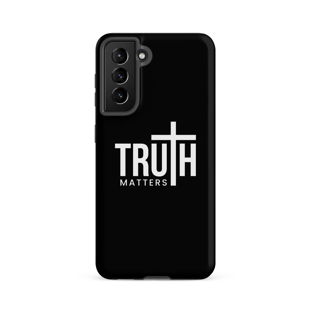 Christian Phone Case Truth Matters Black for Samsung® Samsung® Phone Cases Matte Samsung Galaxy S21 FE 