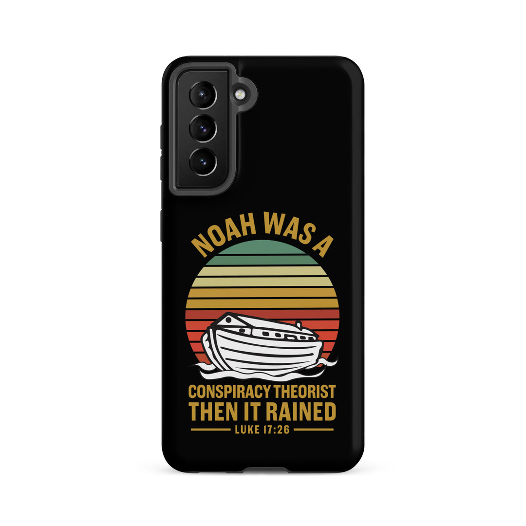 Christian Phone Case Noah Conspiracy Black for Samsung® Samsung® Phone Cases Matte Samsung Galaxy S21 FE 