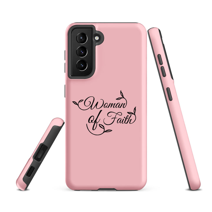 Christian Phone Case Woman of Faith Pink for Samsung® Samsung® Phone Cases   