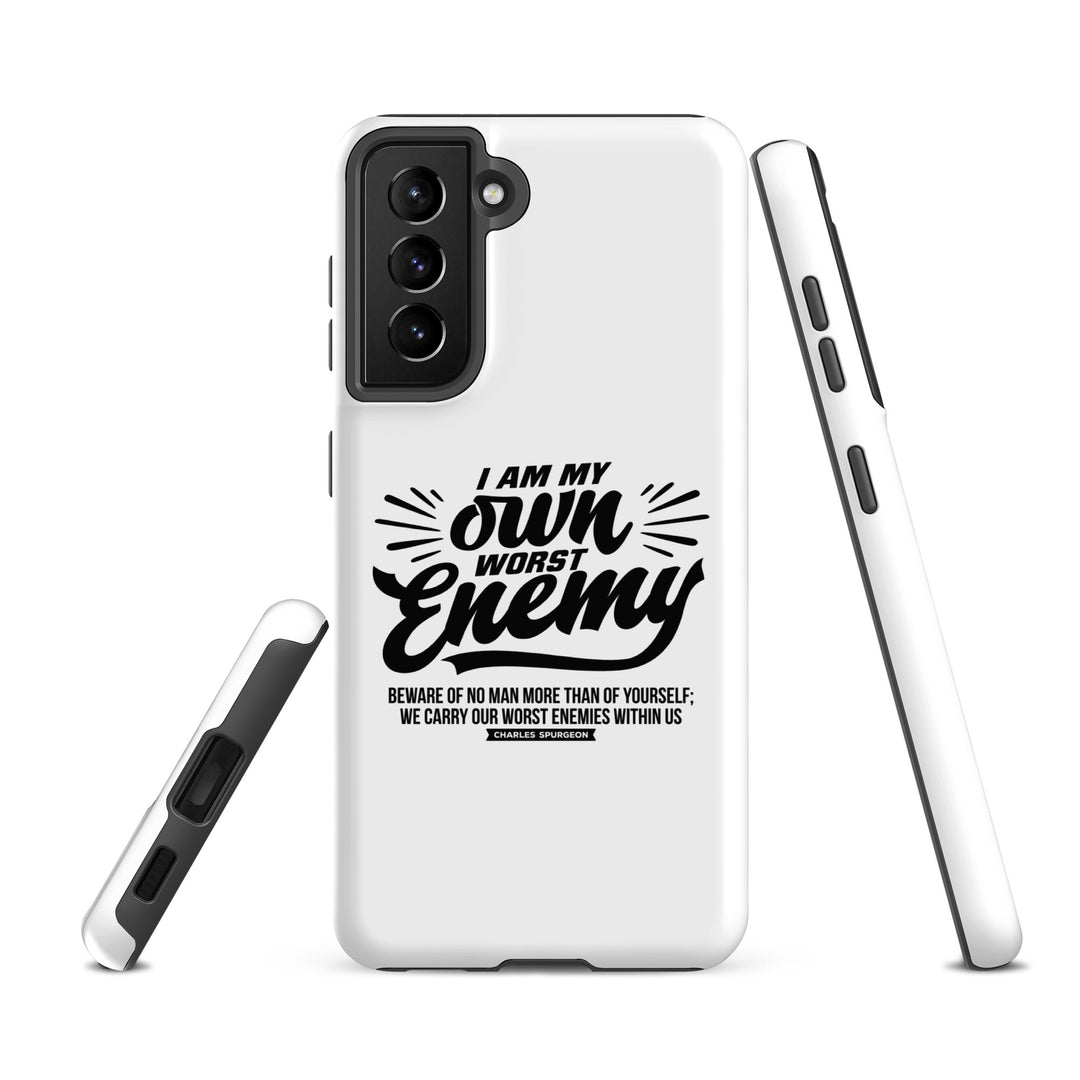 Christian Phone Case Worst Enemy White for Samsung® Samsung® Phone Cases   