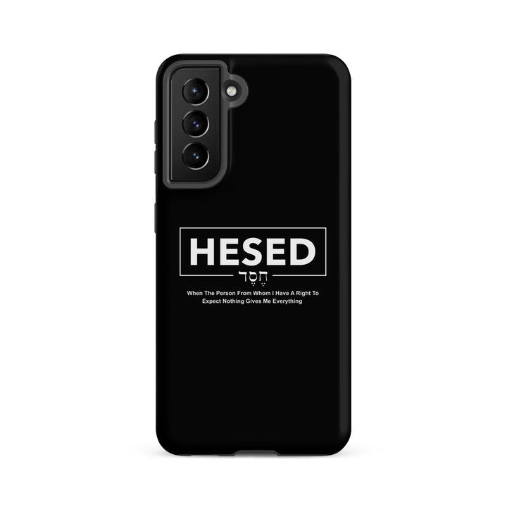 Christian Phone Case Hesed Everything Black for Samsung® Samsung® Phone Cases   