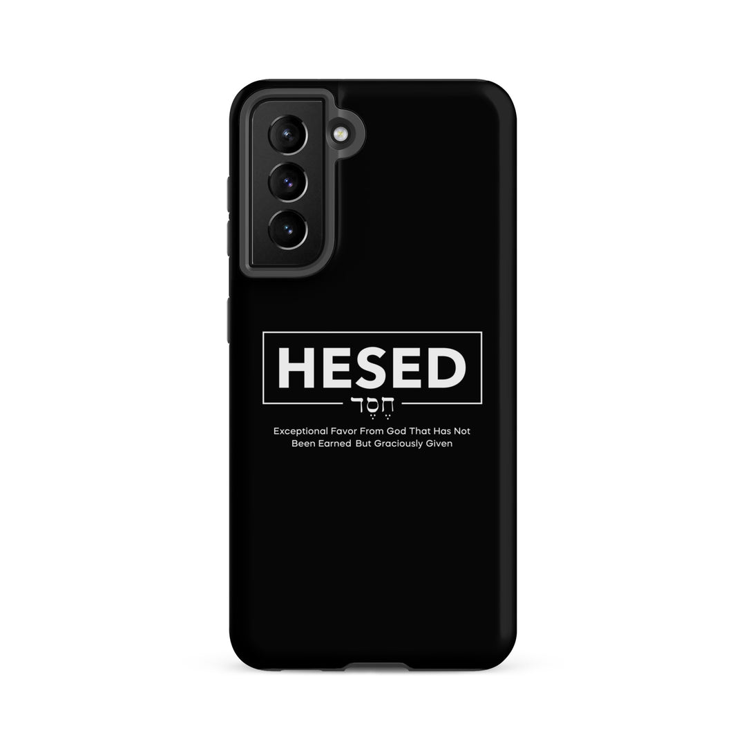 Christian Phone Case Hesed Hebrew Exceptional Favor Black for Samsung® Samsung® Phone Cases   