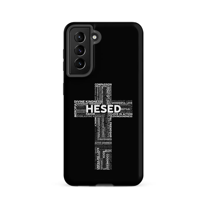 Christian Phone Case Hesed Cross Black for Samsung® Samsung® Phone Cases   