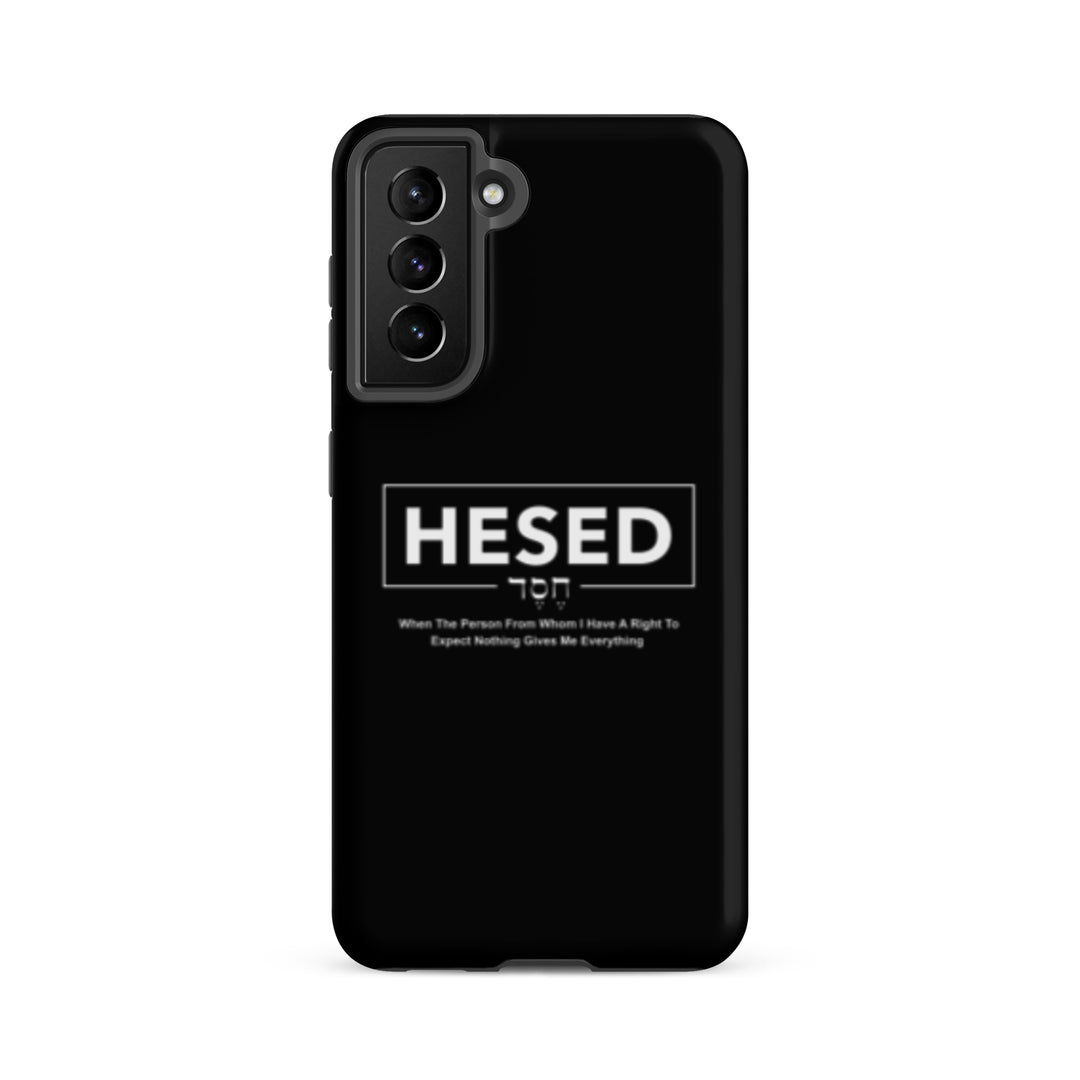 Christian Phone Case Hesed Everything Black for Samsung® Samsung® Phone Cases Matte Samsung Galaxy S21 FE 