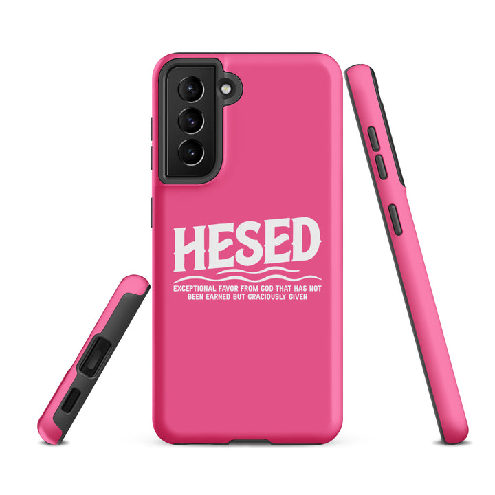 Christian Phone Case Hesed Exceptional Favor Pink for Samsung® Samsung® Phone Cases   