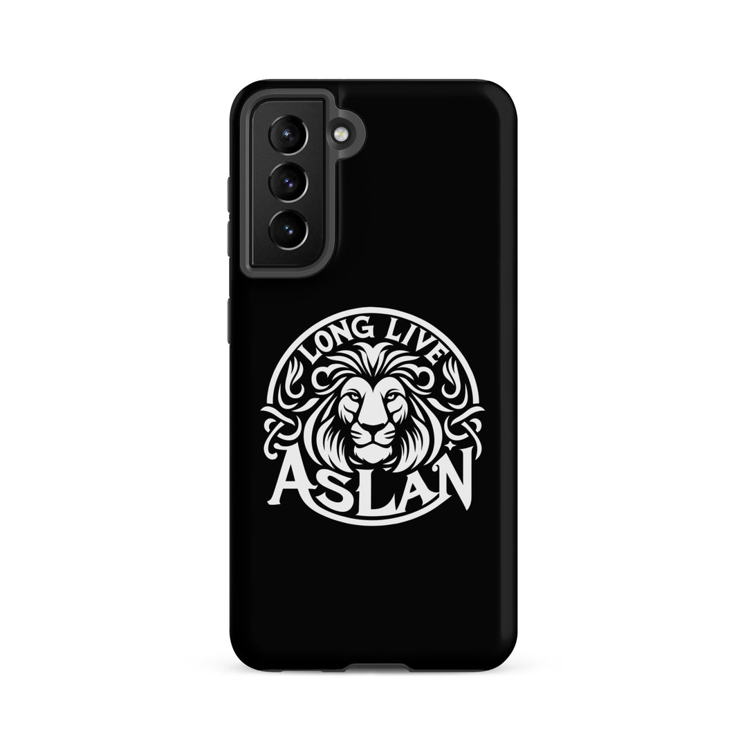 Christian Phone Case Long Live Aslan Black for Samsung® Samsung® Phone Cases Matte Samsung Galaxy S21 FE 