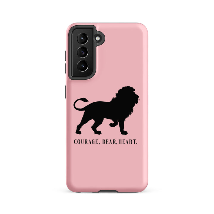 Christian Phone Case Courage Dear Heart Pink for Samsung® Samsung® Phone Cases Matte Samsung Galaxy S21 FE 