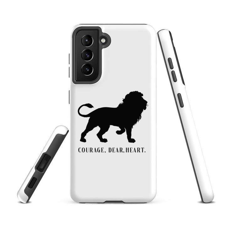 Christian Phone Case Courage Dear Heart White for Samsung® Samsung® Phone Cases   