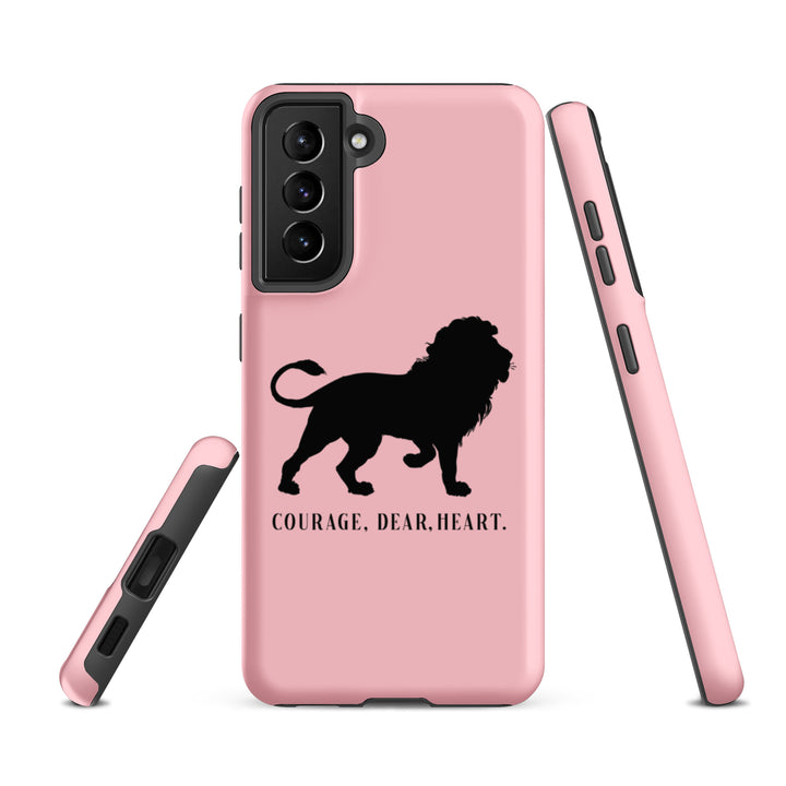 Christian Phone Case Courage Dear Heart Pink for Samsung® Samsung® Phone Cases   