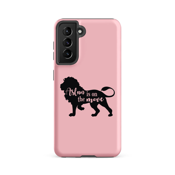 Christian Phone Case Aslan Is On The Move Pink for Samsung® Samsung® Phone Cases Matte Samsung Galaxy S21 FE 