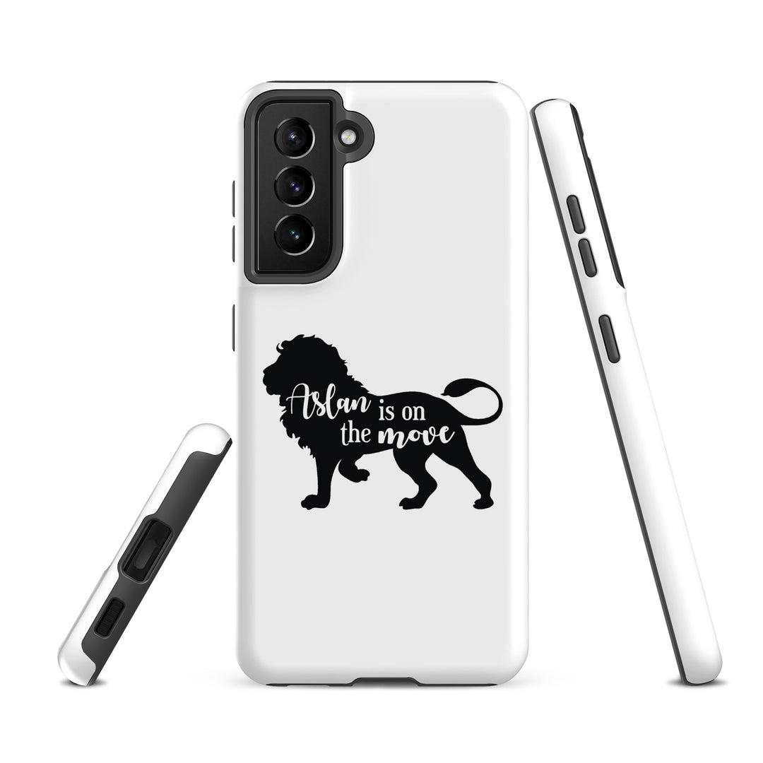 Christian Phone Case Aslan Is On The Move White for Samsung® Samsung® Phone Cases   