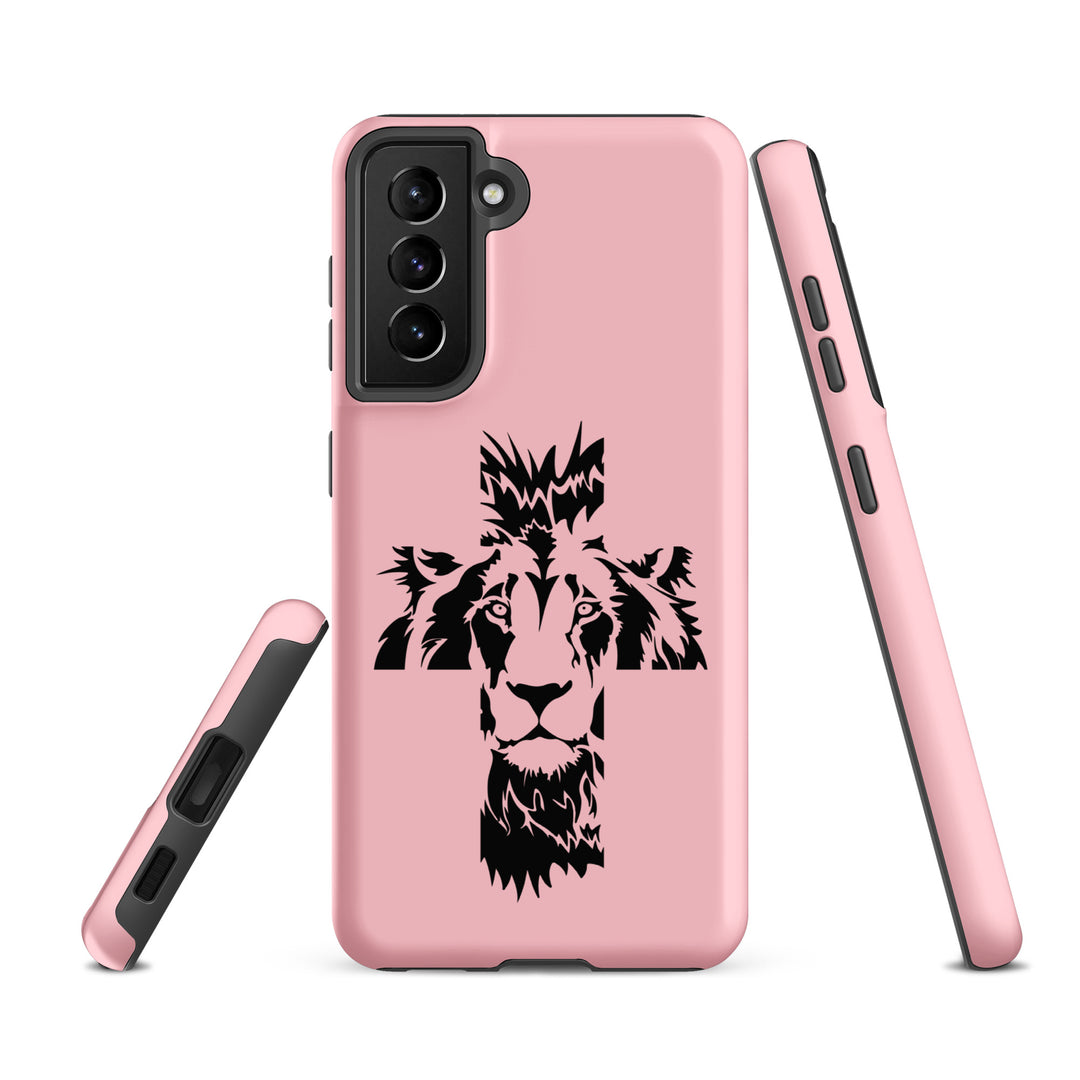 Christian Phone Case Aslan Cross Pink for Samsung® Samsung® Phone Cases   