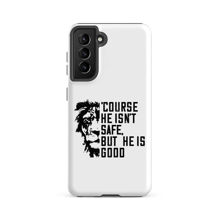 Christian Phone Case 'Course He Isn't Safe White for Samsung® Samsung® Phone Cases Matte Samsung Galaxy S21 FE 