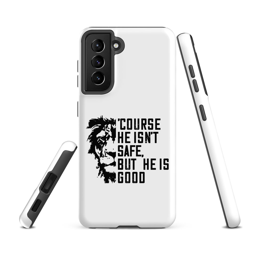 Christian Phone Case 'Course He Isn't Safe White for Samsung® Samsung® Phone Cases   