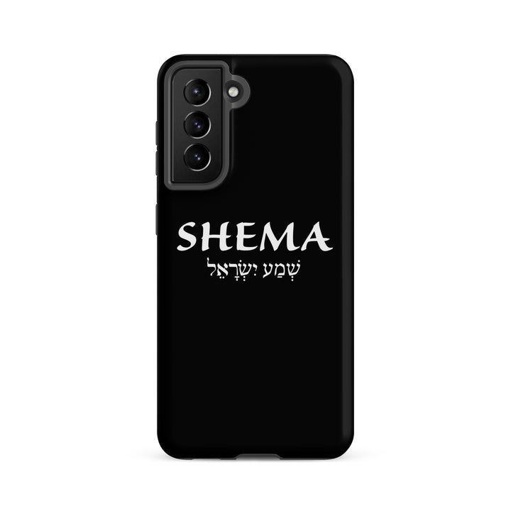 Christian Phone Case Shema Hebrew Black for Samsung® Samsung® Phone Cases Matte Samsung Galaxy S21 FE 