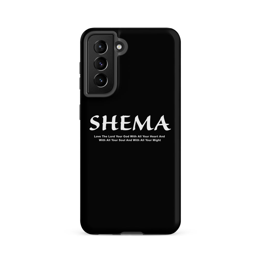 Christian Phone Case Shema Love The Lord Black for Samsung® Samsung® Phone Cases Matte Samsung Galaxy S21 FE 