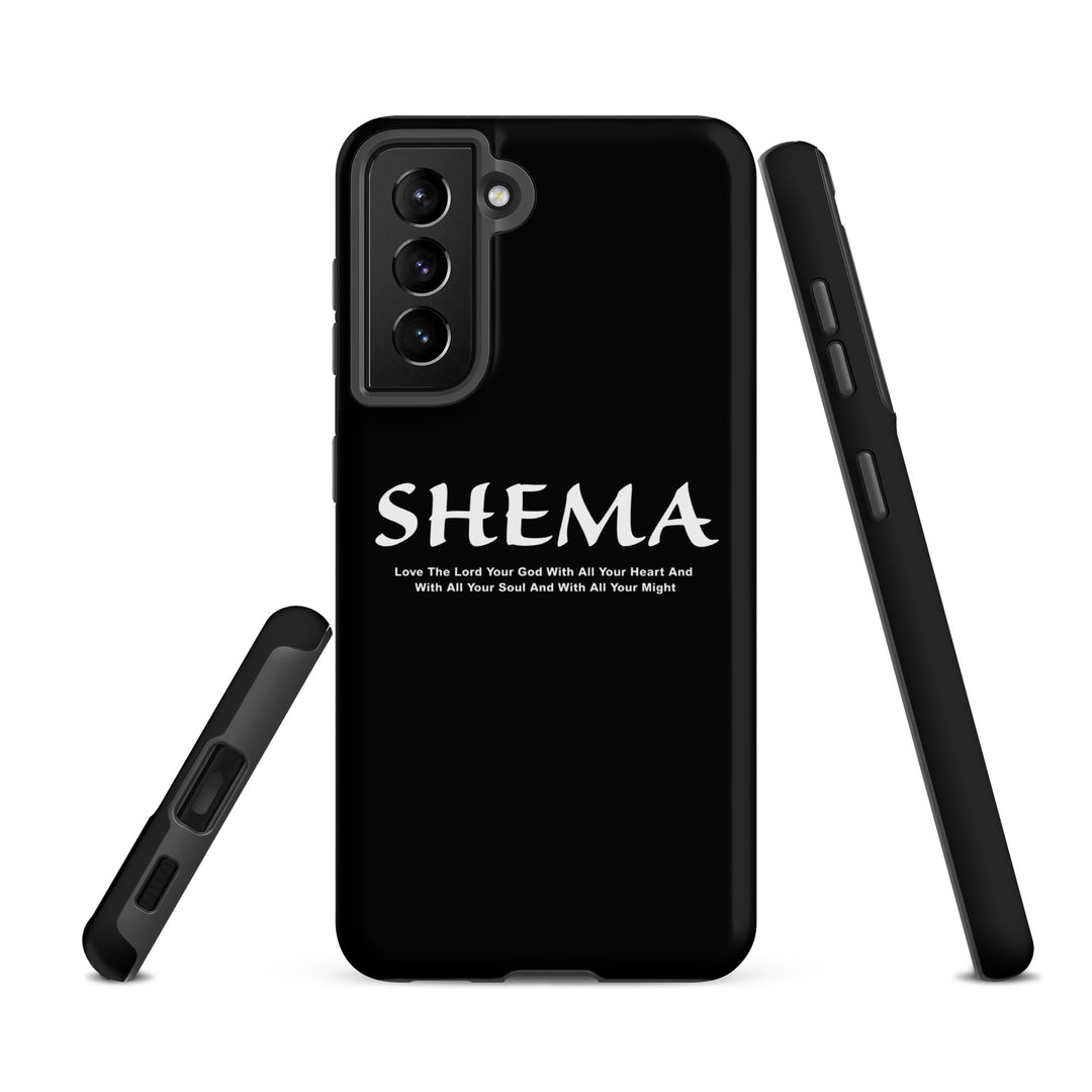 Christian Phone Case Shema Love The Lord Black for Samsung® Samsung® Phone Cases   