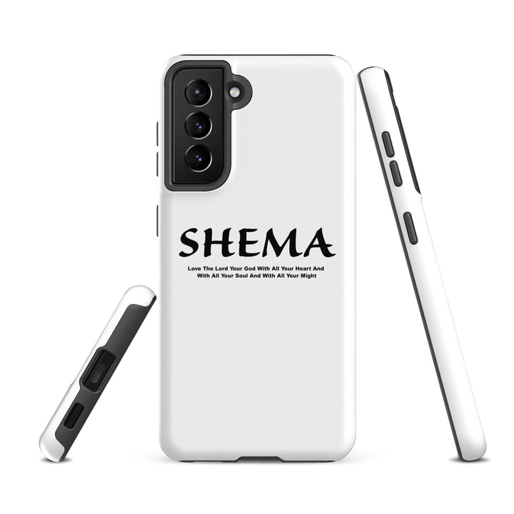 Christian Phone Case Shema Love The Lord White for Samsung® Samsung® Phone Cases   