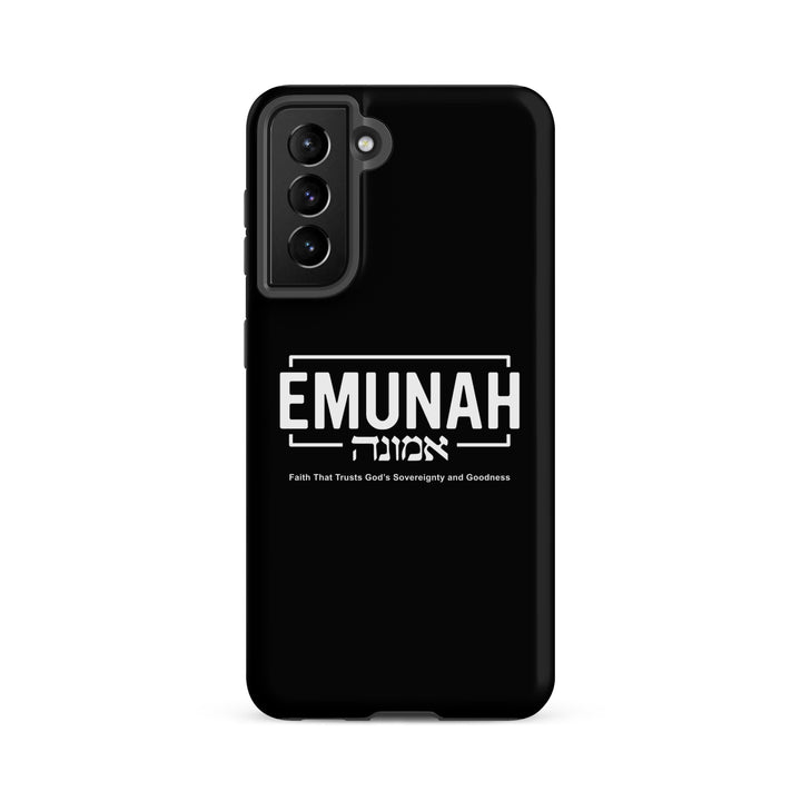 Christian Phone Case Emunah Faith That Trusts for Samsung® Samsung® Phone Cases Matte Samsung Galaxy S21 FE 