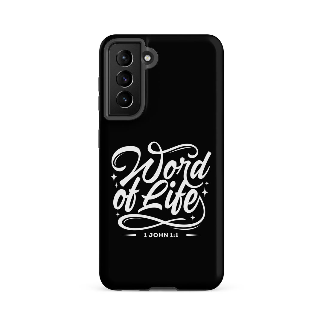 Christian Phone Case Word of Life Black for Samsung® Samsung® Phone Cases Matte Samsung Galaxy S21 FE 