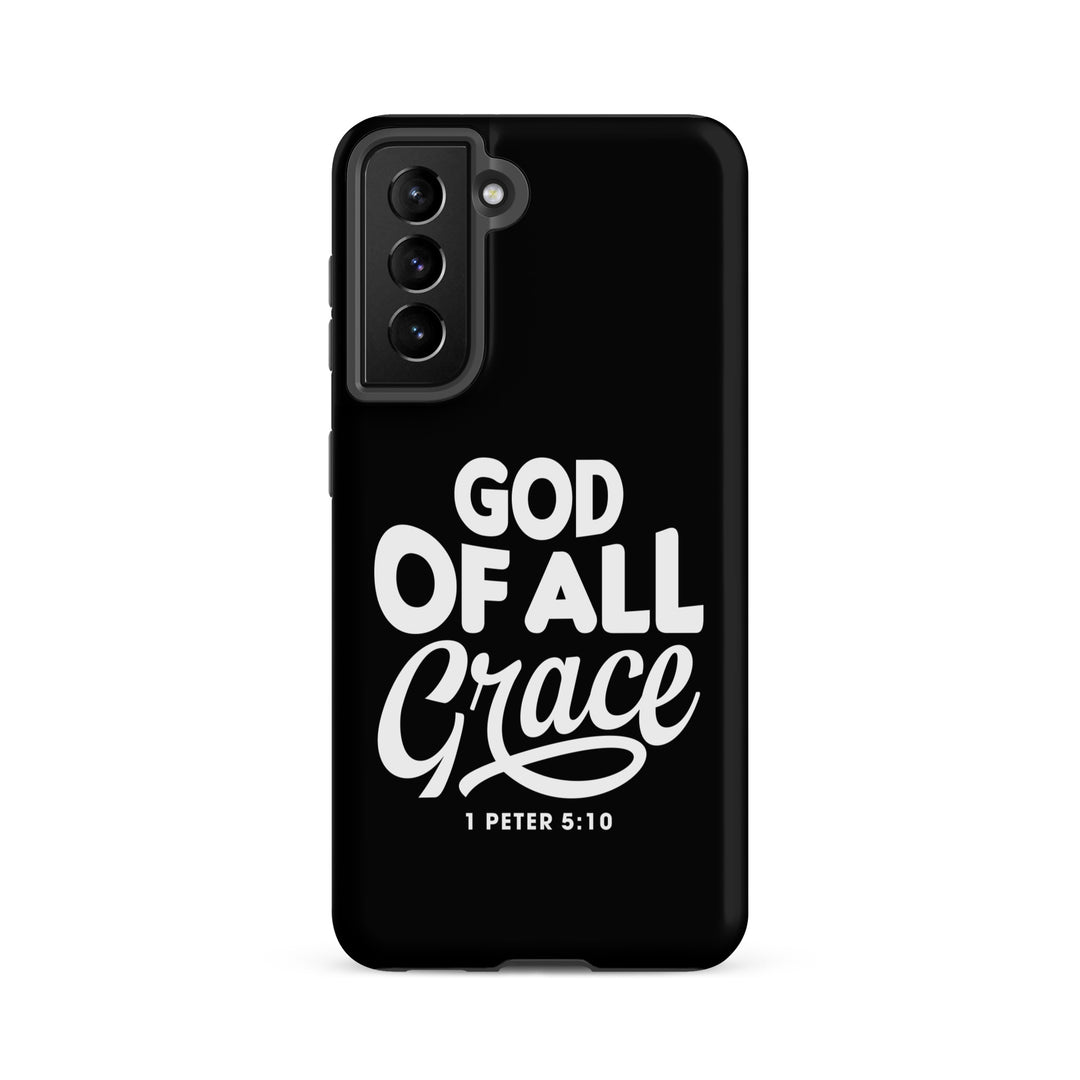 Christian Phone Case God of All Grace Black for Samsung® Samsung® Phone Cases Matte Samsung Galaxy S21 FE 