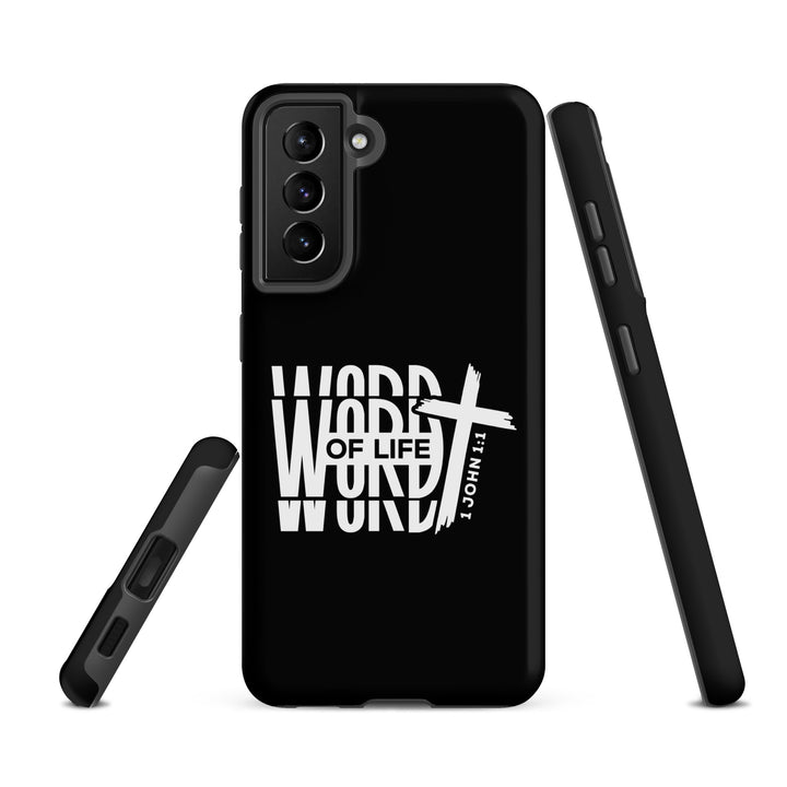 Christian Phone Case Word of Life Cross Black for Samsung® Samsung® Phone Cases   