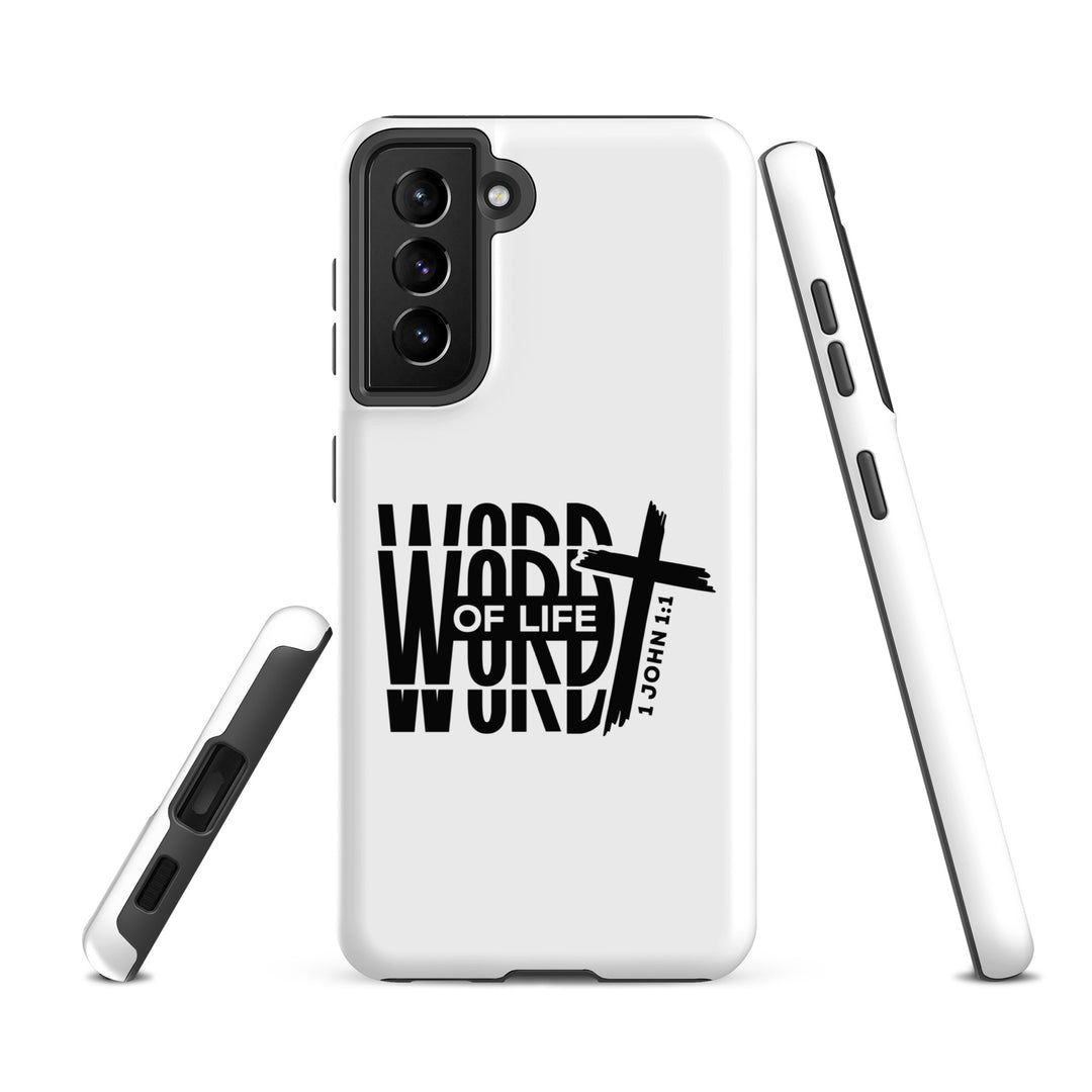 Christian Phone Case Word of Life Cross White for Samsung® Samsung® Phone Cases   