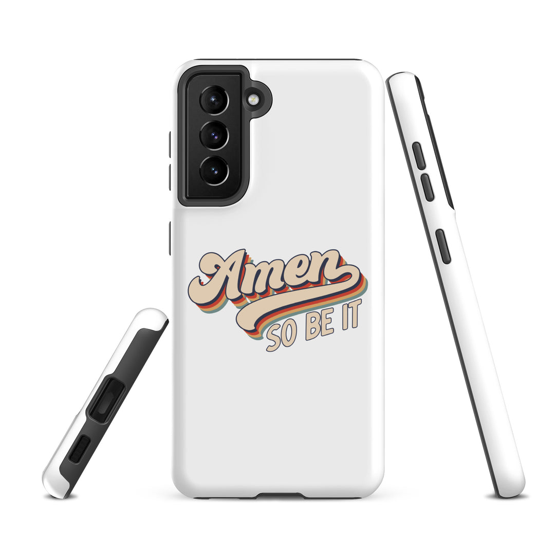 Christian Phone Case Amen So Be It White for Samsung® Samsung® Phone Cases   